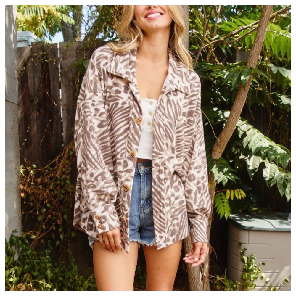 Most Fabulous Zebra Print Oversized Jacket